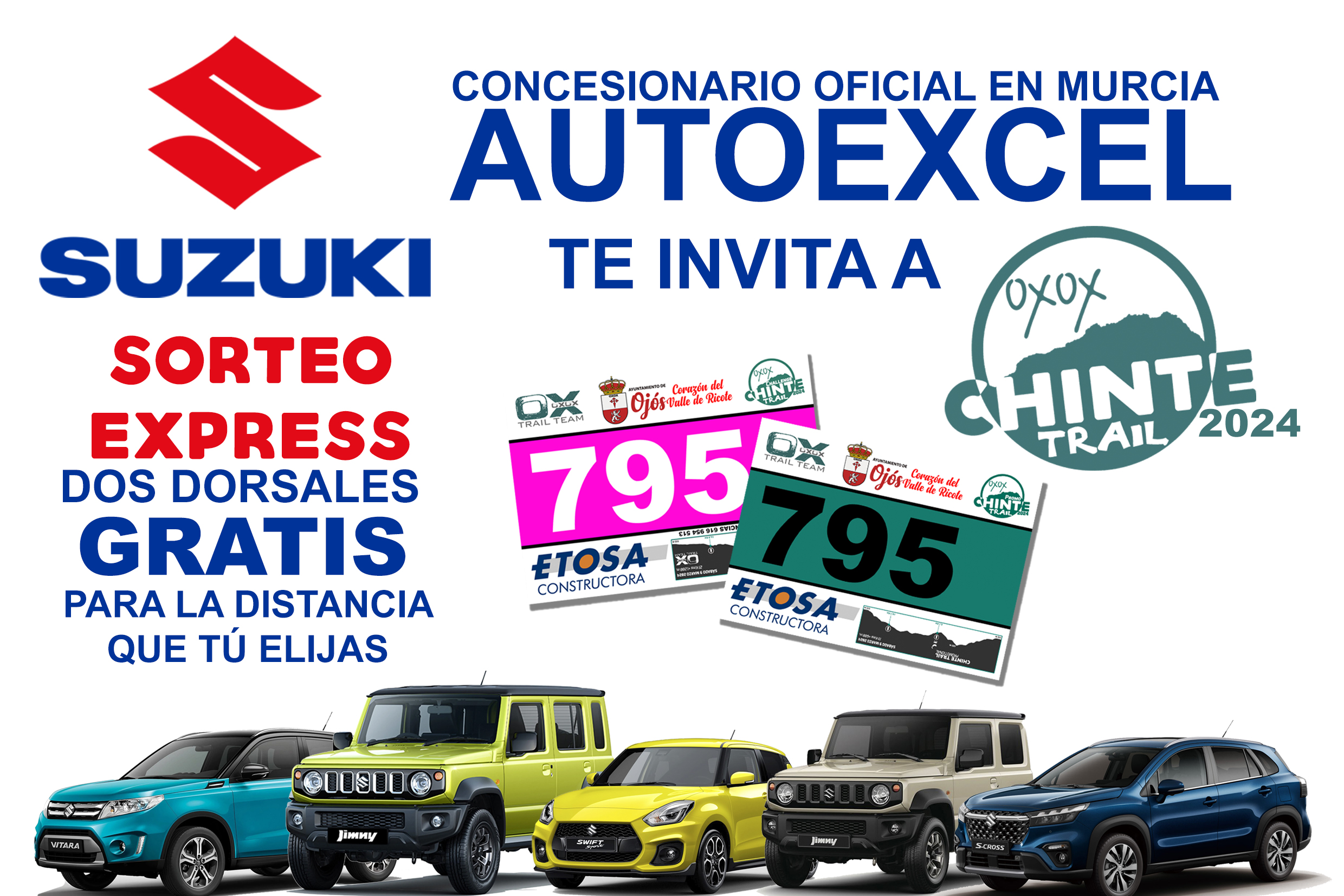 ¡Sorteo Express! Suzuki Autoexcel te invita GRATIS a Chinte Trail 2024